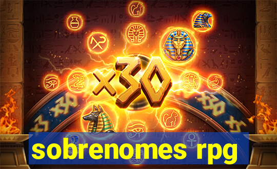 sobrenomes rpg